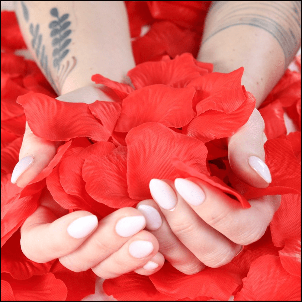 Romantic Red Rose Petals