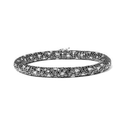 18K White Gold Diamond Eternity Tennis Bracelet