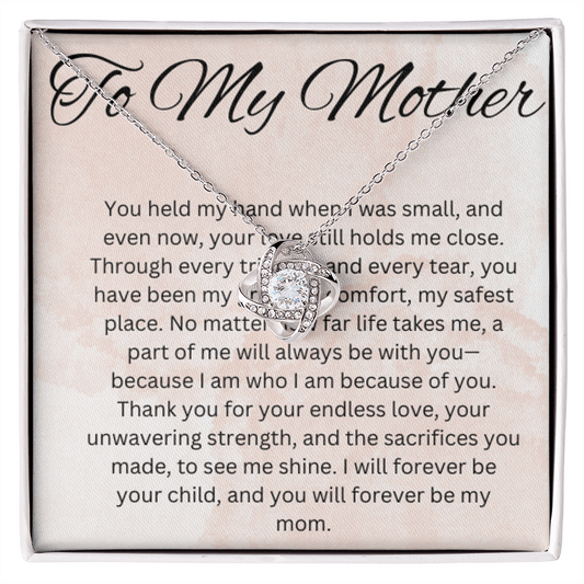"Eternal Bond: The Perfect Mother's Day Knot Necklace" 💖